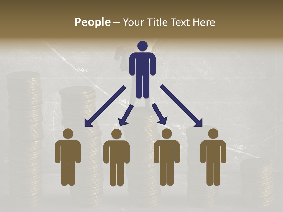 Sale Market Gold PowerPoint Template