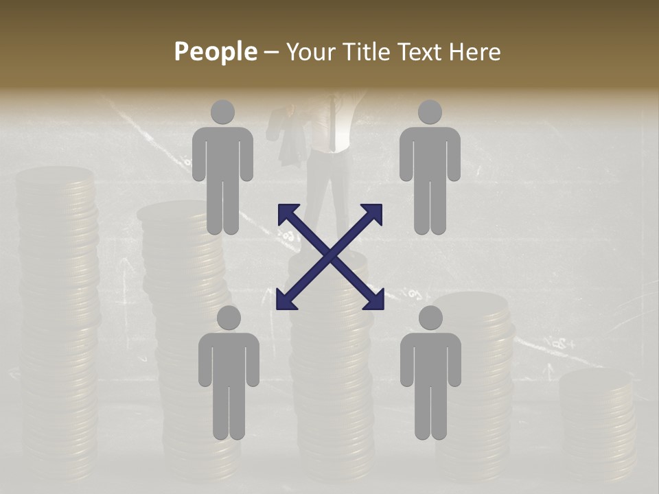 Sale Market Gold PowerPoint Template