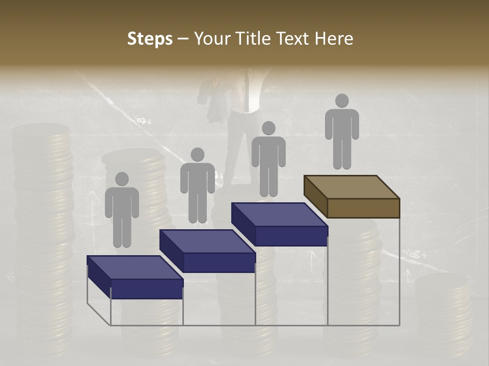 Sale Market Gold PowerPoint Template