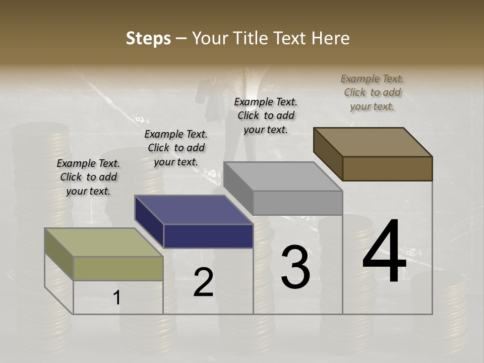 Sale Market Gold PowerPoint Template