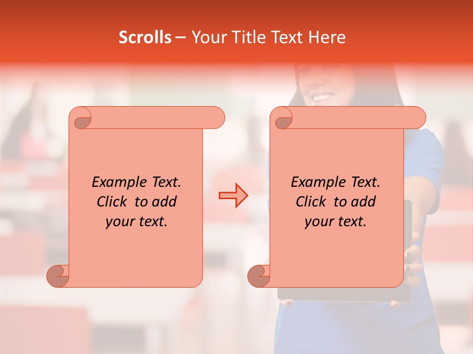 Female Tooth Wireless PowerPoint Template