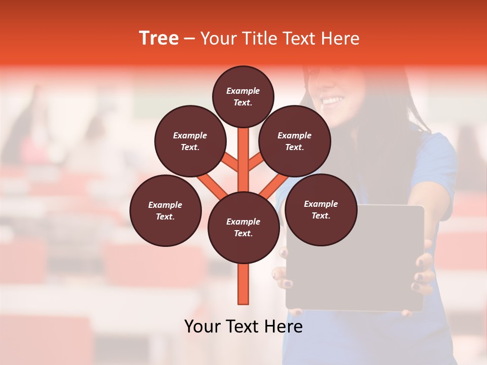 Female Tooth Wireless PowerPoint Template