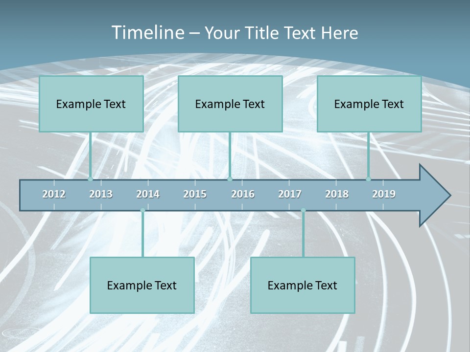 Traffic Motion Street PowerPoint Template