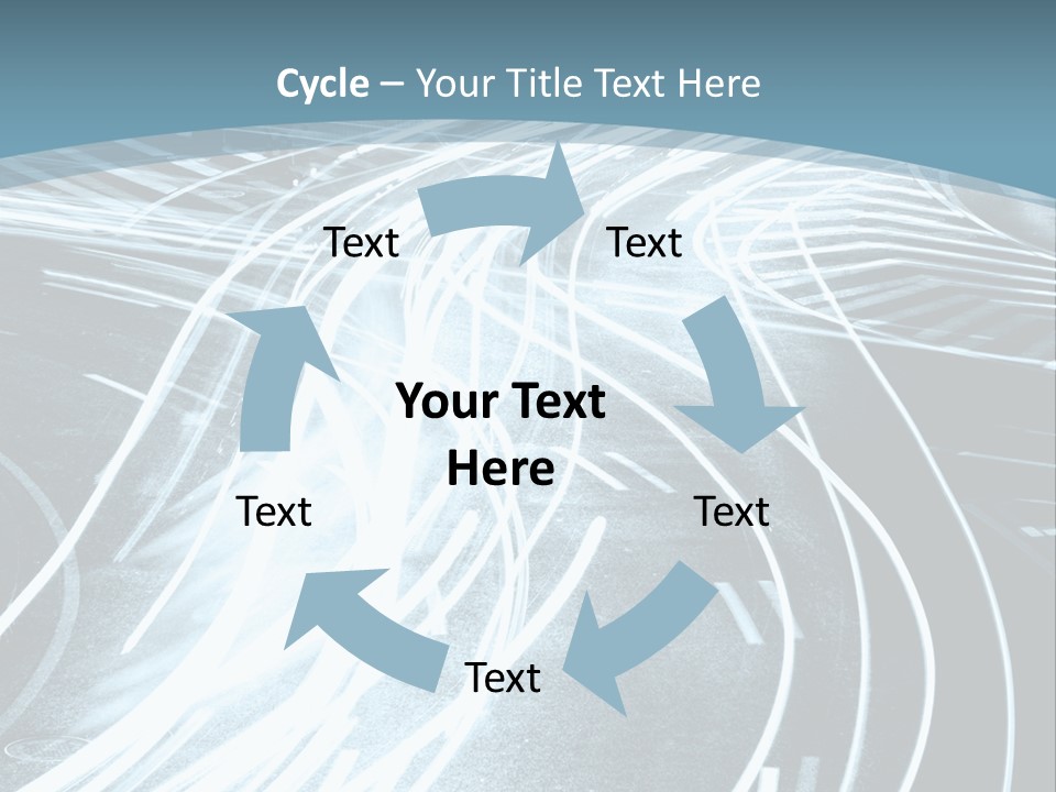 Traffic Motion Street PowerPoint Template