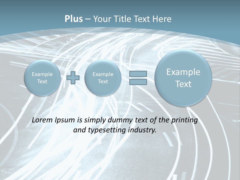 Traffic Motion Street PowerPoint Template