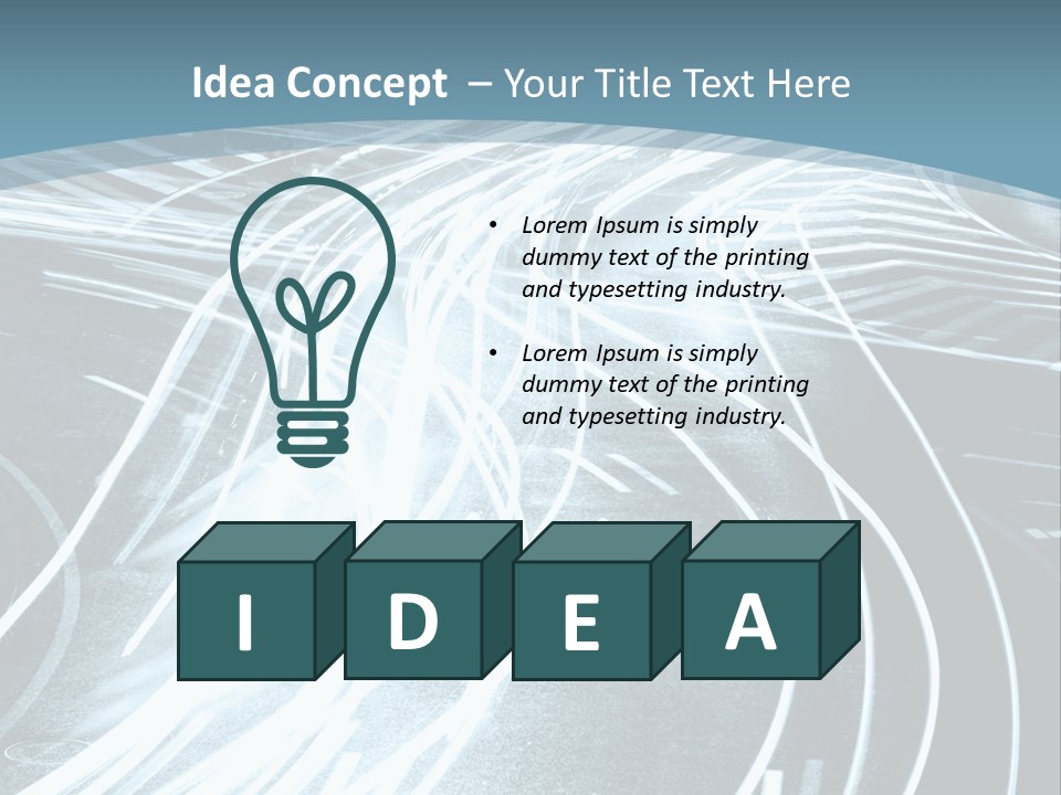 Traffic Motion Street PowerPoint Template