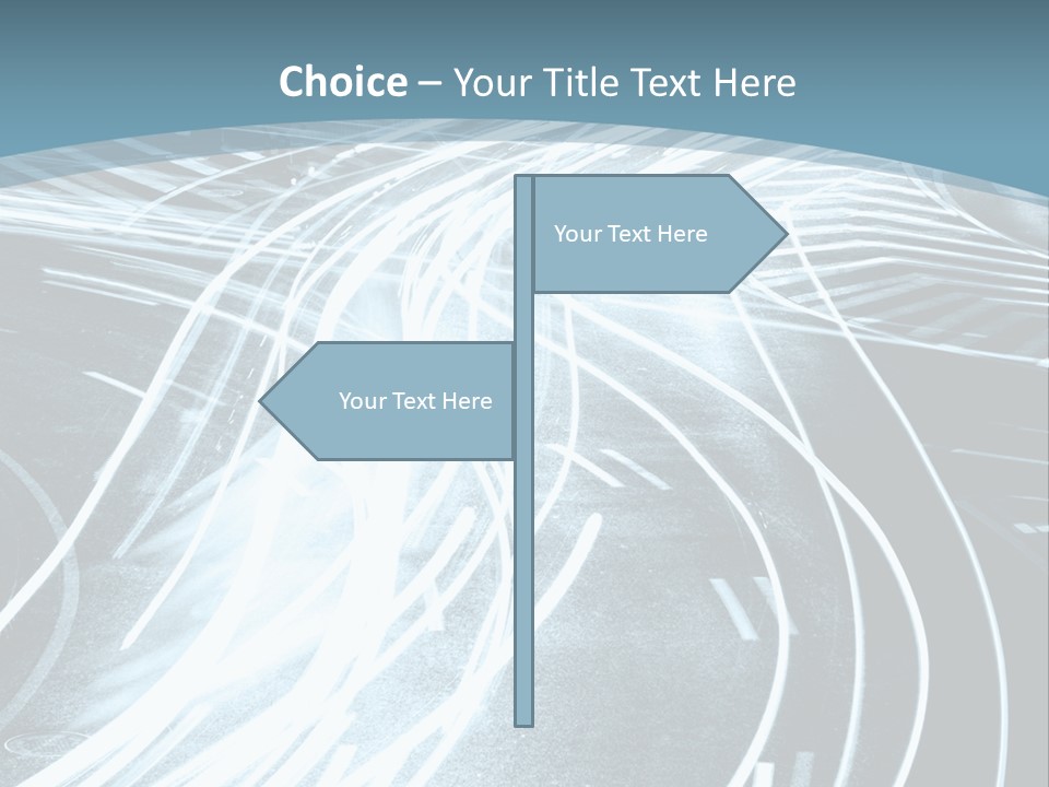 Traffic Motion Street PowerPoint Template