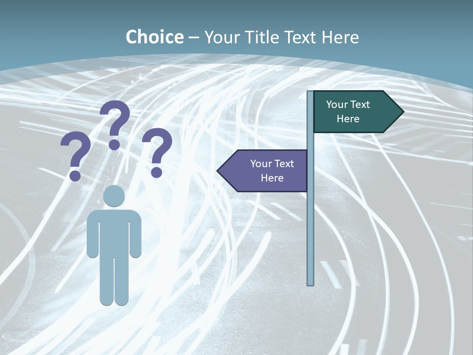 Traffic Motion Street PowerPoint Template