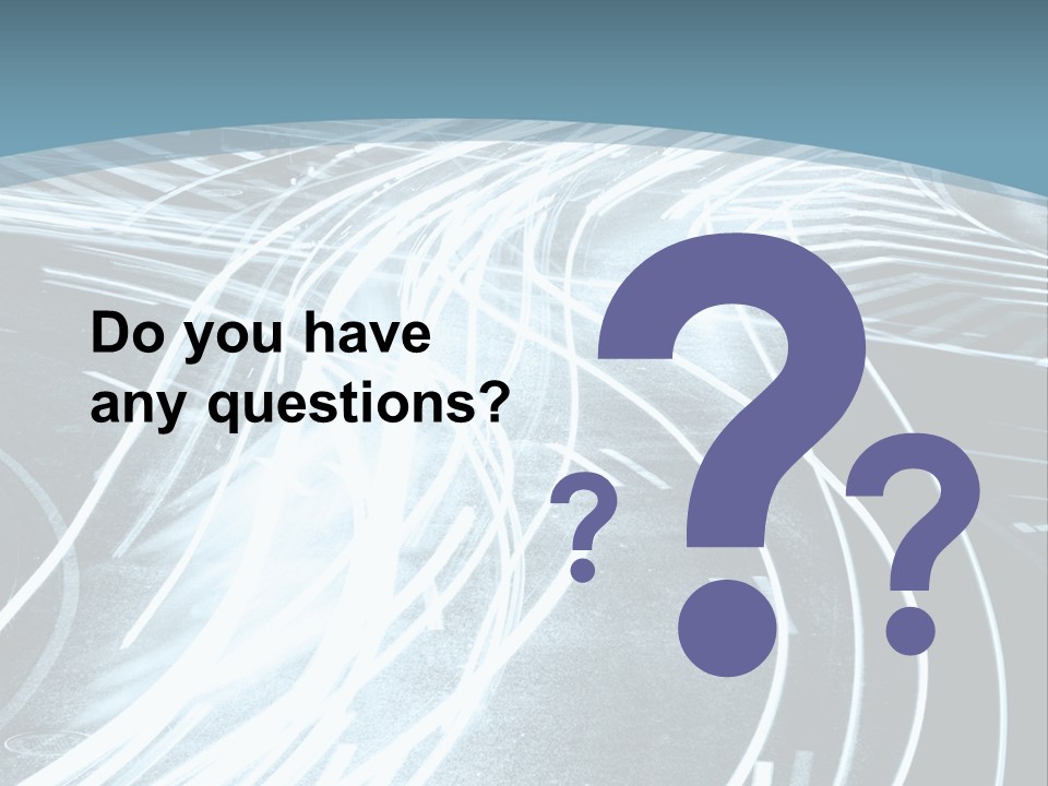 Traffic Motion Street PowerPoint Template