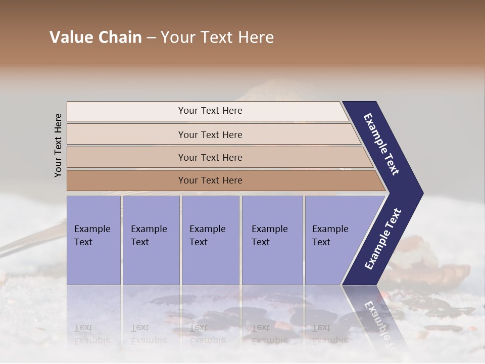 Close Redbreast Cute PowerPoint Template