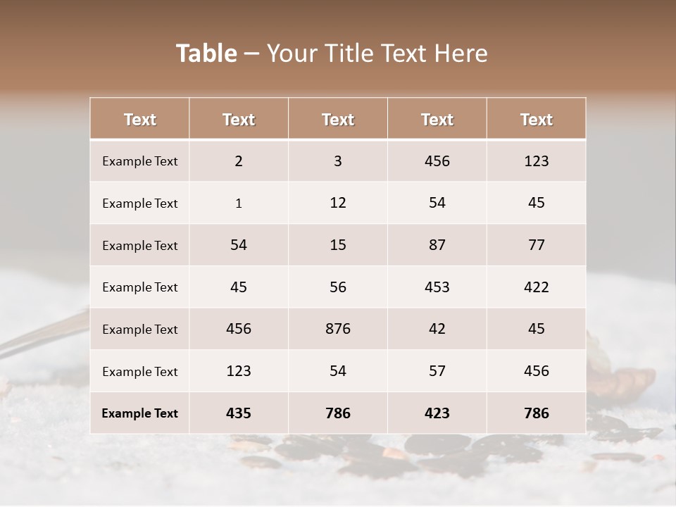 Close Redbreast Cute PowerPoint Template