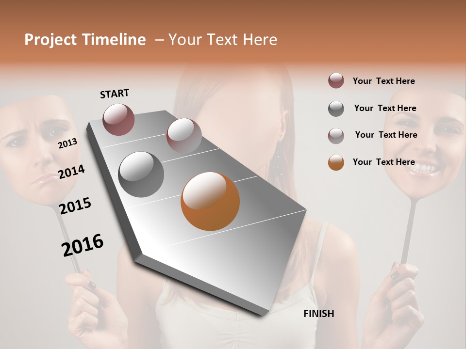 Arts Theatrical Smile PowerPoint Template