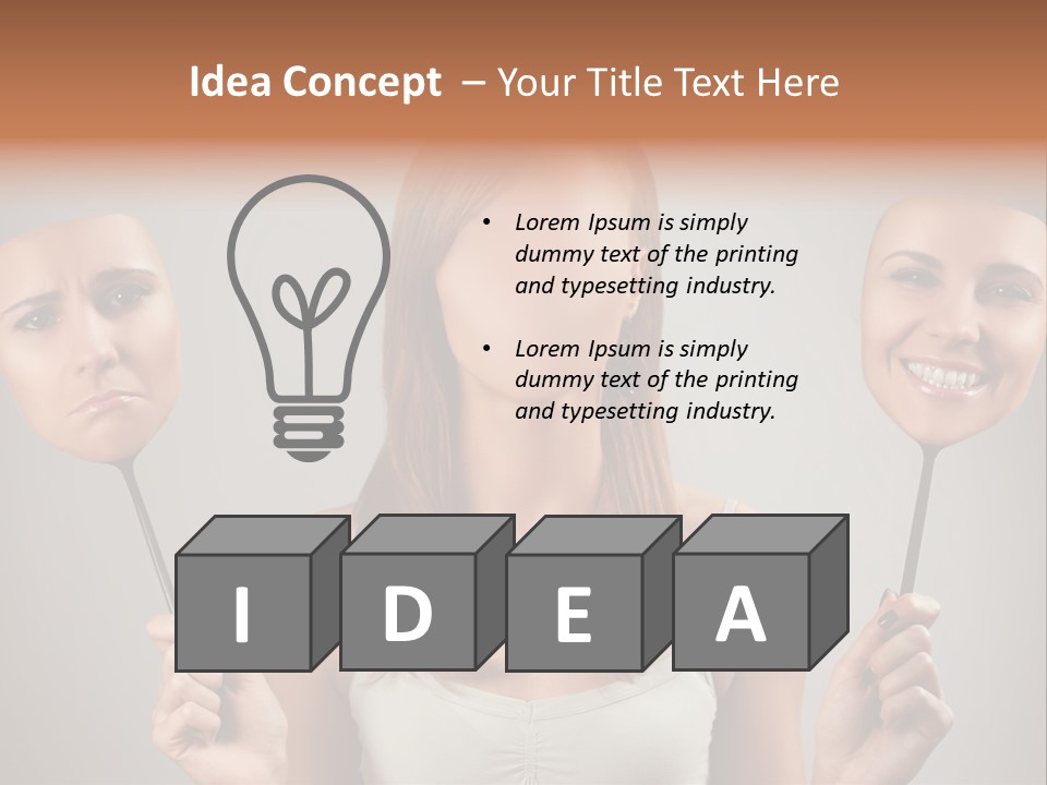 Arts Theatrical Smile PowerPoint Template