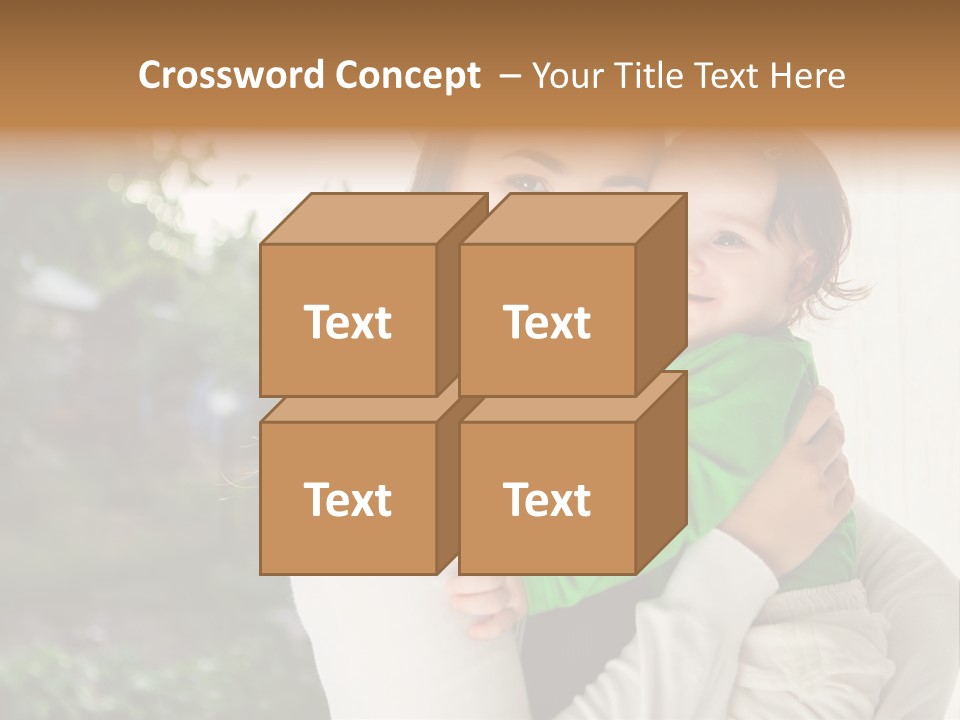 Mother Playing Mom PowerPoint Template