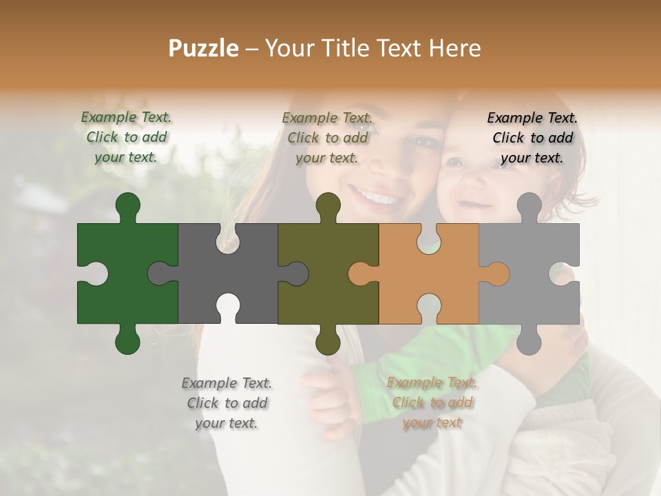 Mother Playing Mom PowerPoint Template