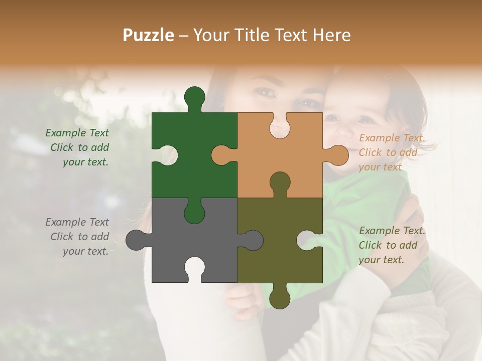 Mother Playing Mom PowerPoint Template