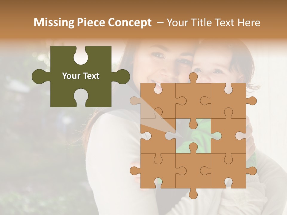 Mother Playing Mom PowerPoint Template