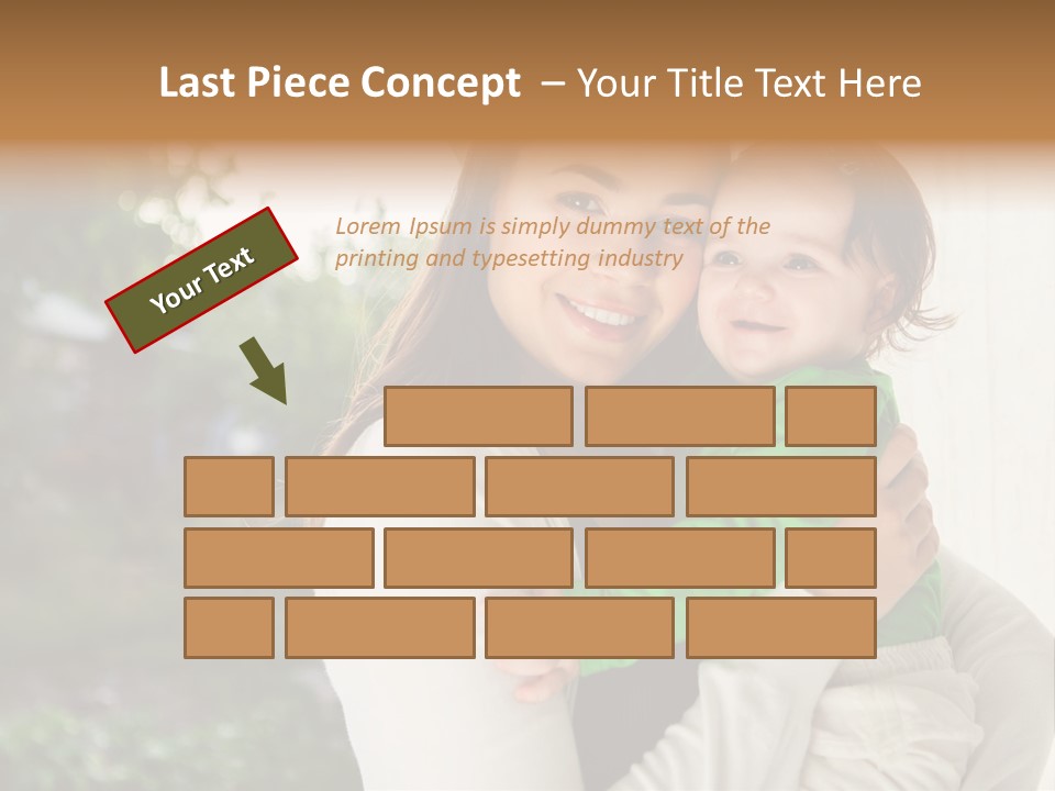 Mother Playing Mom PowerPoint Template