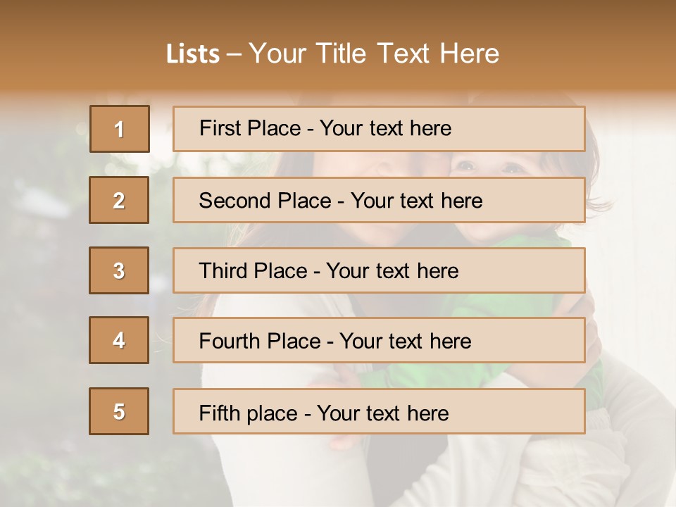 Mother Playing Mom PowerPoint Template