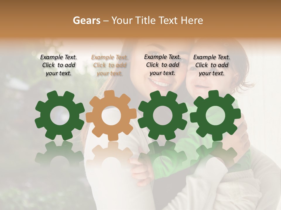 Mother Playing Mom PowerPoint Template