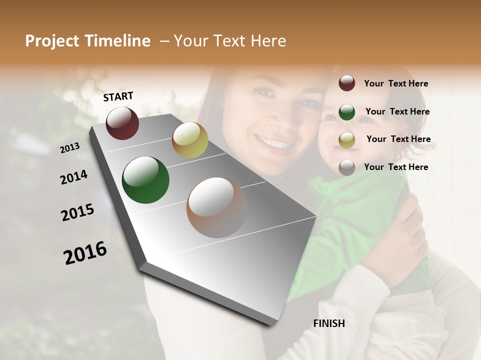 Mother Playing Mom PowerPoint Template
