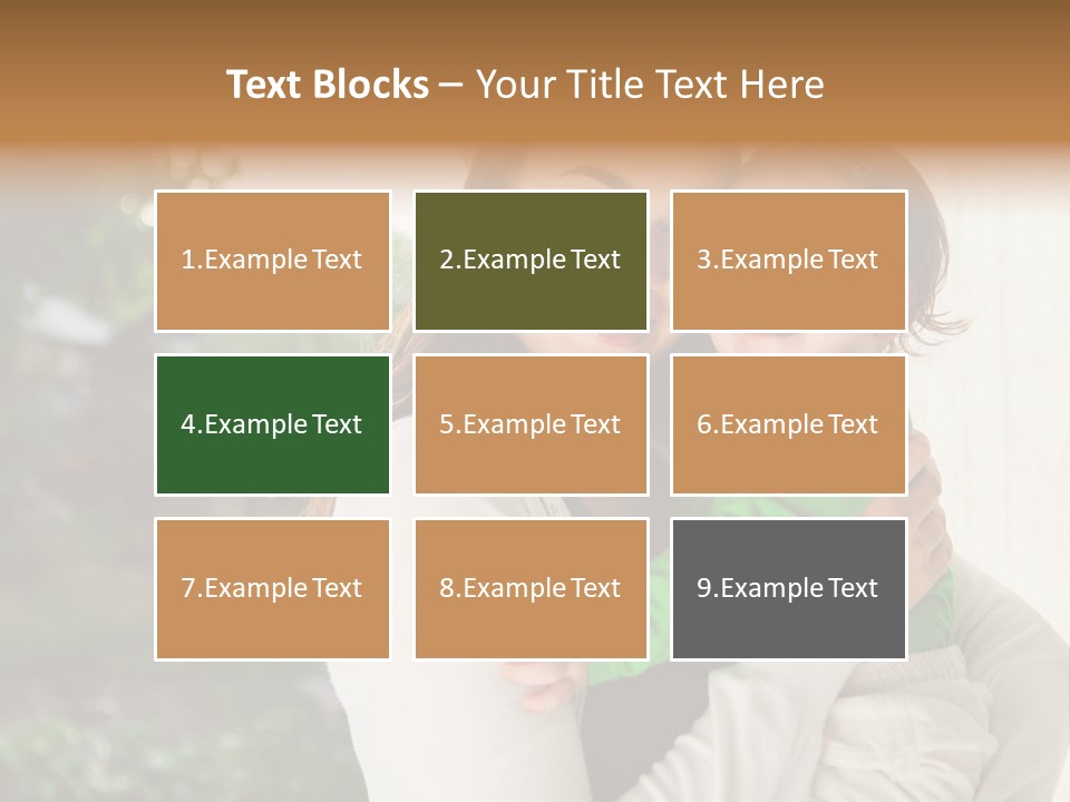 Mother Playing Mom PowerPoint Template