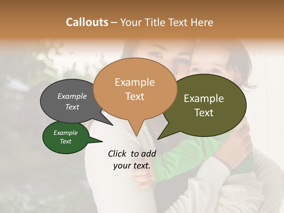 Mother Playing Mom PowerPoint Template