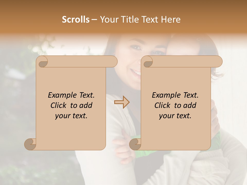Mother Playing Mom PowerPoint Template