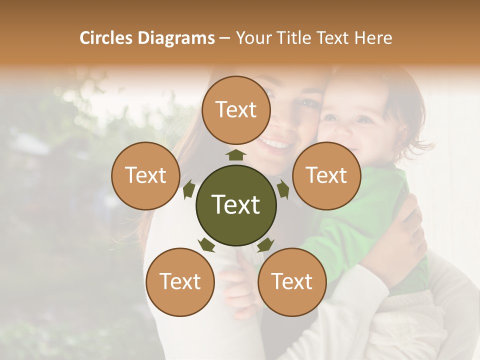 Mother Playing Mom PowerPoint Template