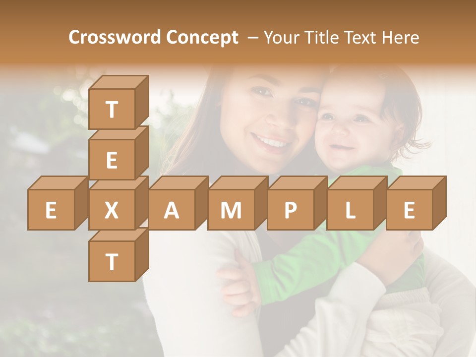 Mother Playing Mom PowerPoint Template