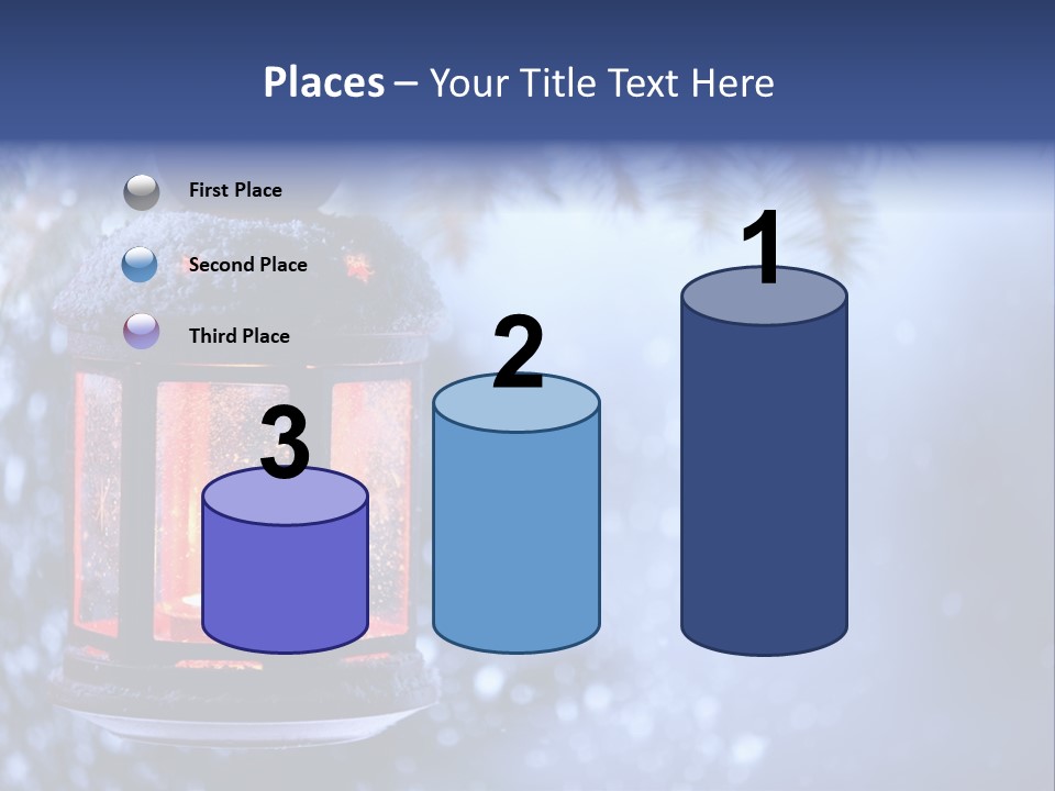 Holiday Cold Bokeh PowerPoint Template