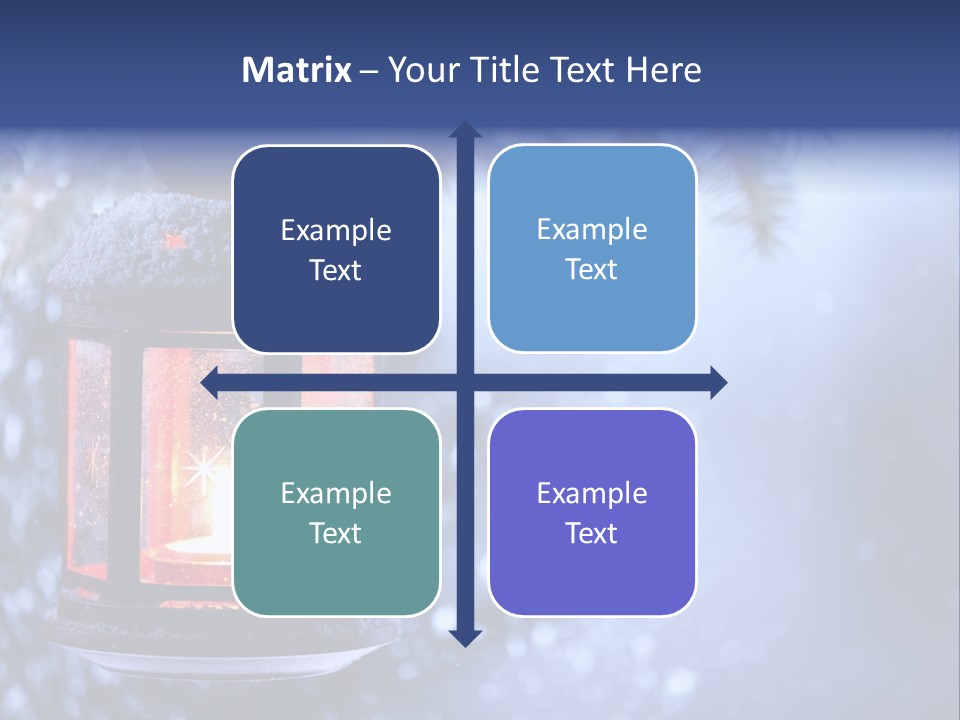 Holiday Cold Bokeh PowerPoint Template