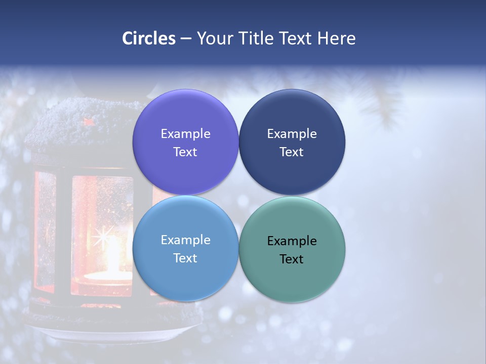 Holiday Cold Bokeh PowerPoint Template