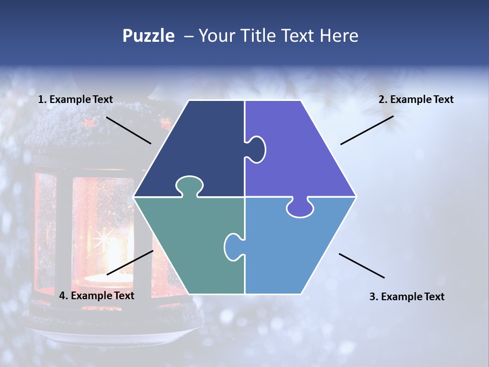 Holiday Cold Bokeh PowerPoint Template