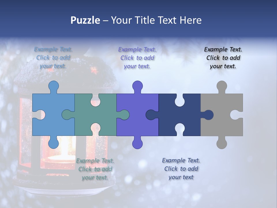 Holiday Cold Bokeh PowerPoint Template