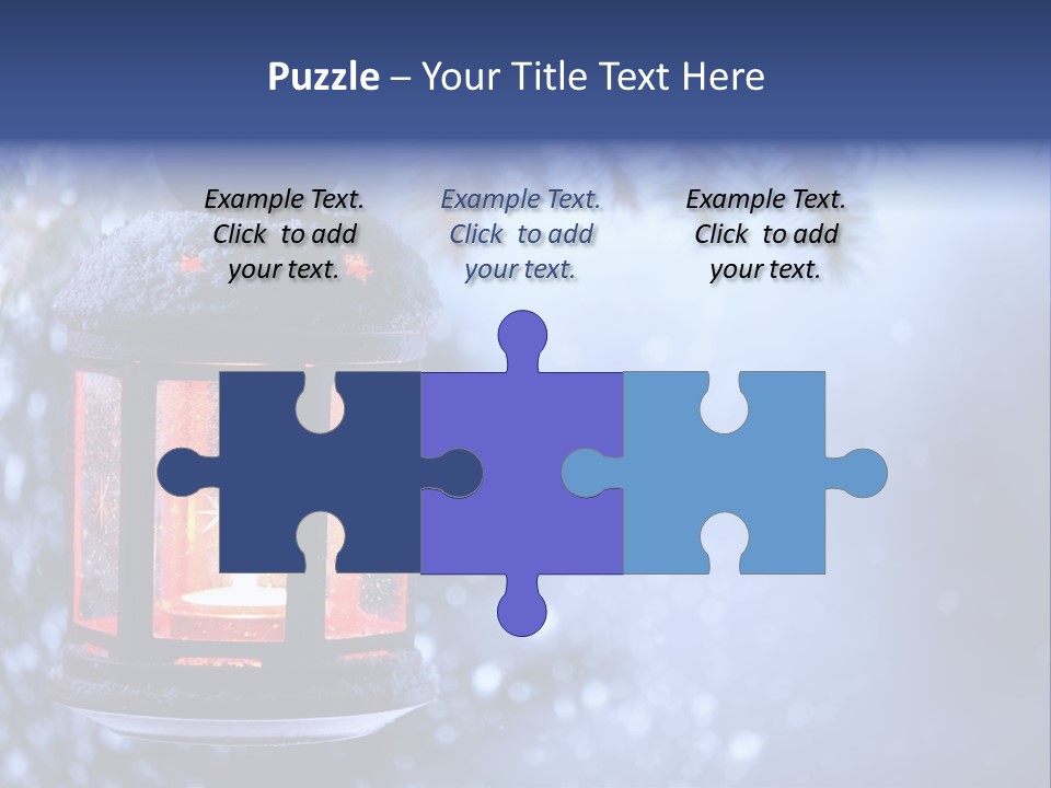 Holiday Cold Bokeh PowerPoint Template