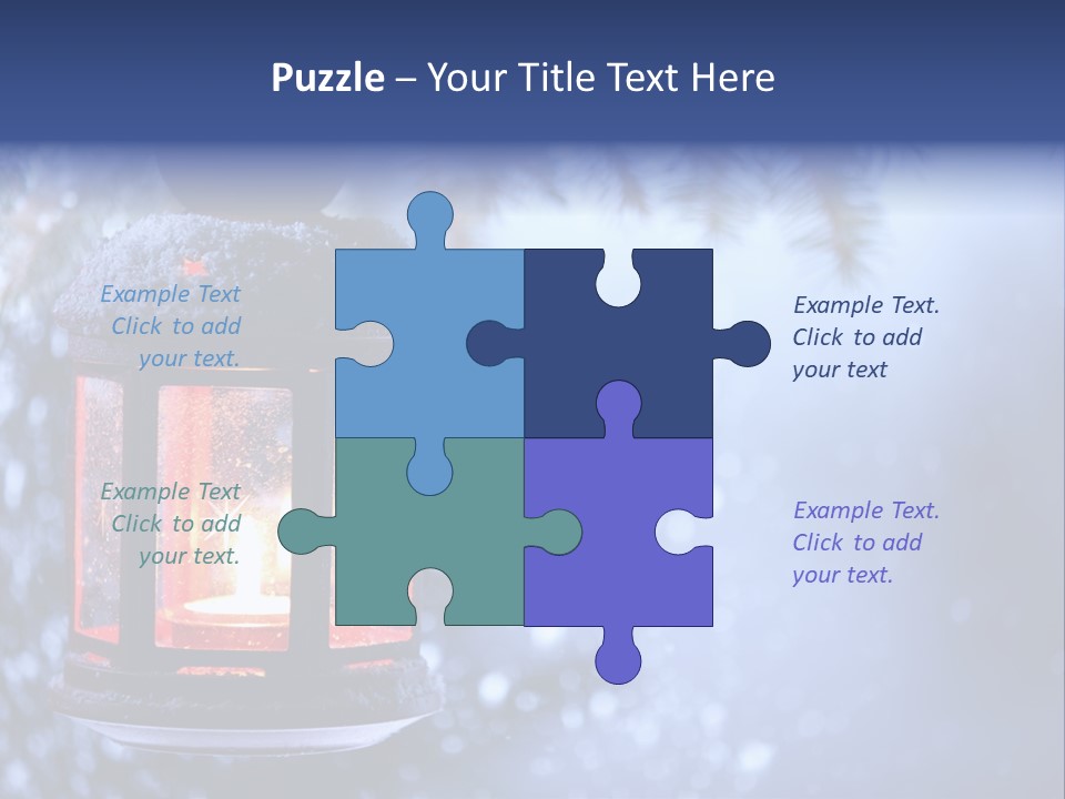 Holiday Cold Bokeh PowerPoint Template