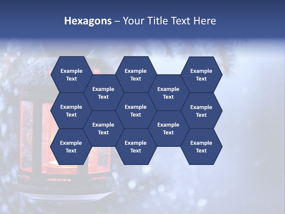 Holiday Cold Bokeh PowerPoint Template