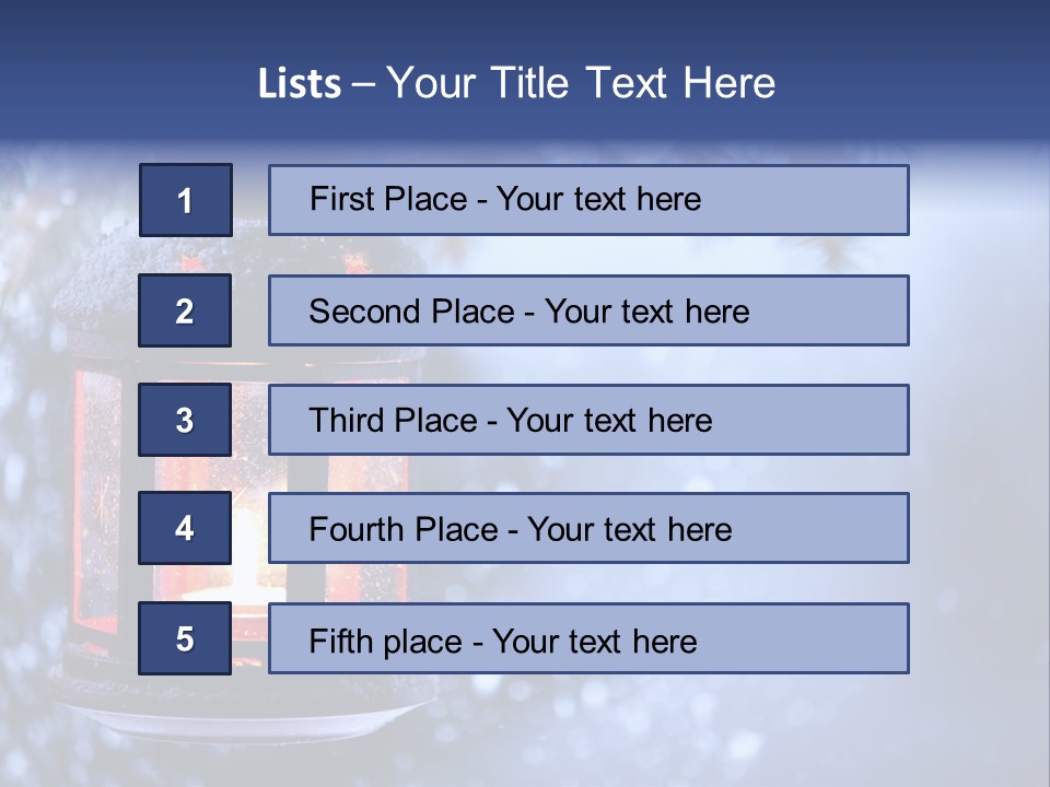 Holiday Cold Bokeh PowerPoint Template