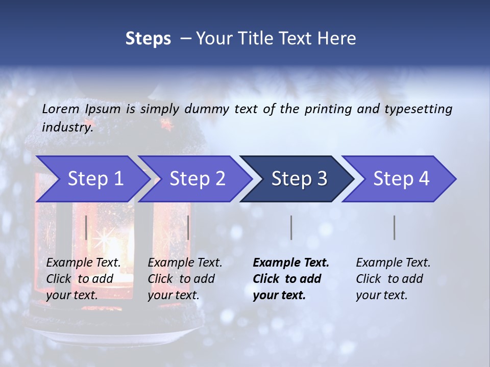 Holiday Cold Bokeh PowerPoint Template