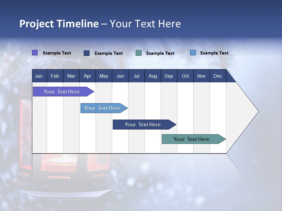 Holiday Cold Bokeh PowerPoint Template