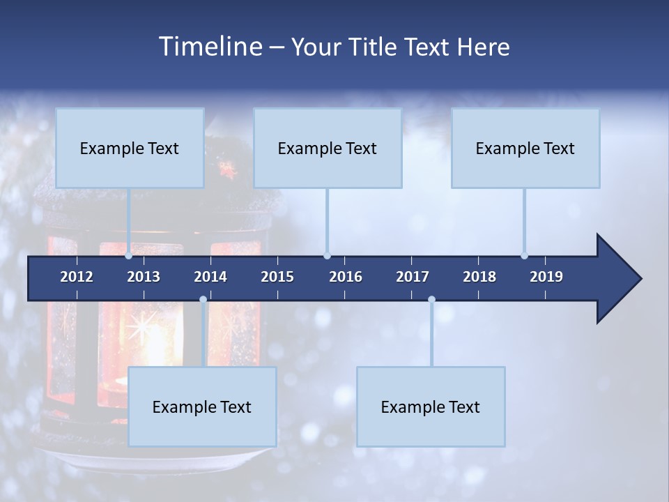 Holiday Cold Bokeh PowerPoint Template