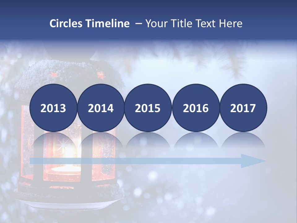 Holiday Cold Bokeh PowerPoint Template