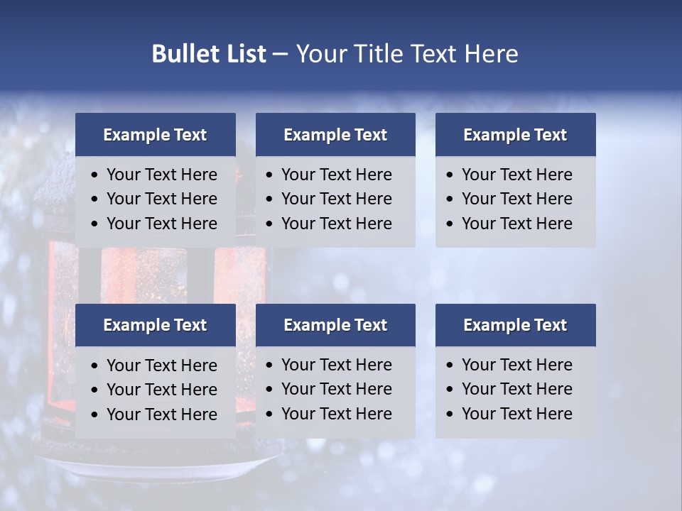 Holiday Cold Bokeh PowerPoint Template
