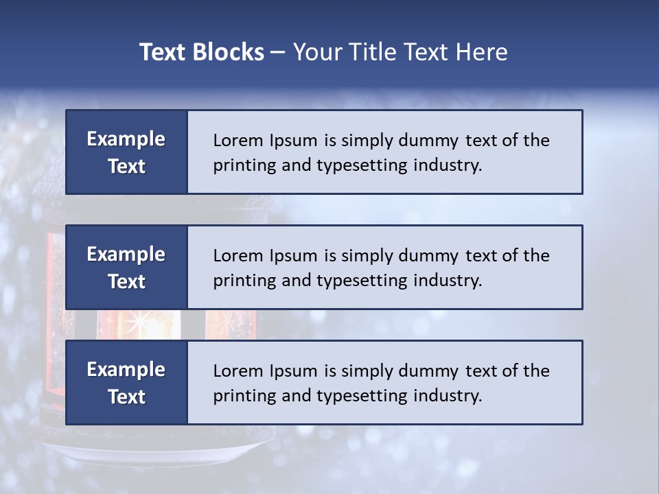 Holiday Cold Bokeh PowerPoint Template