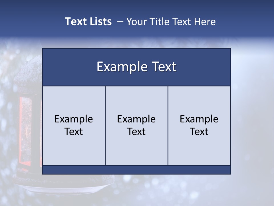 Holiday Cold Bokeh PowerPoint Template