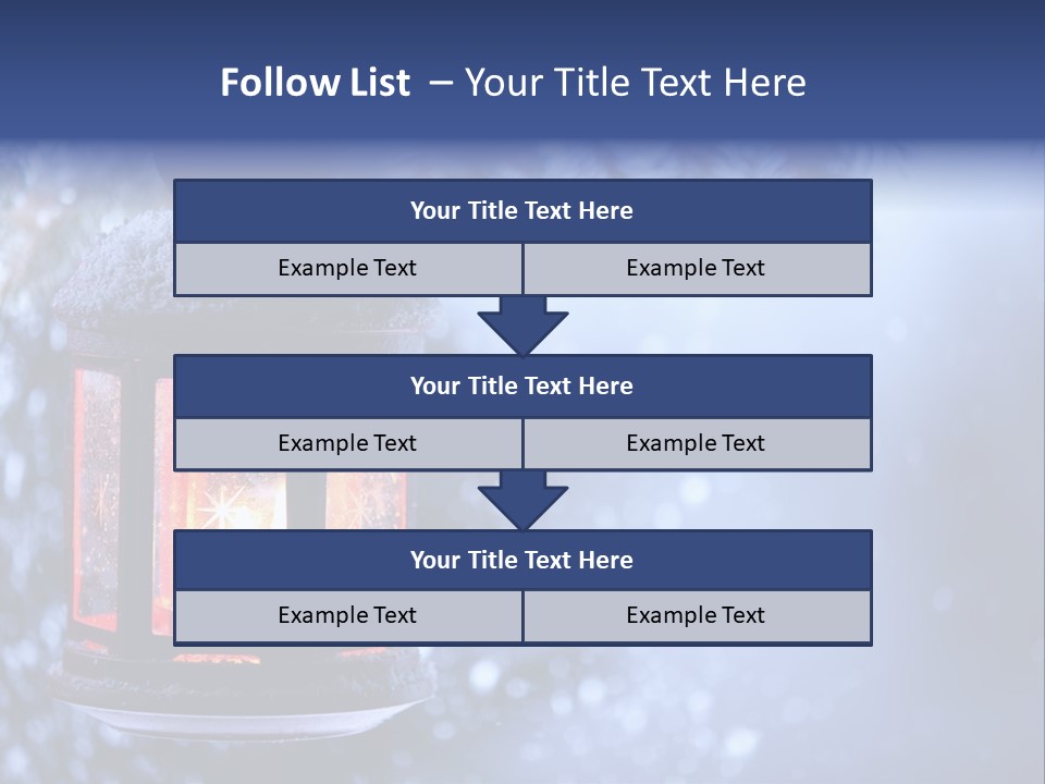 Holiday Cold Bokeh PowerPoint Template