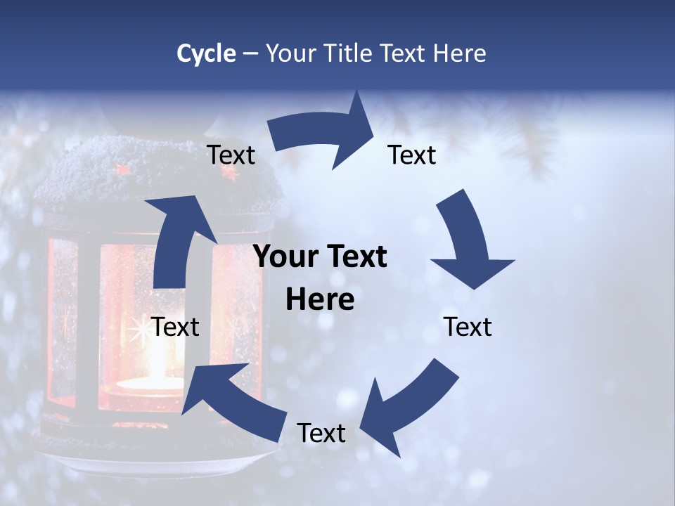 Holiday Cold Bokeh PowerPoint Template