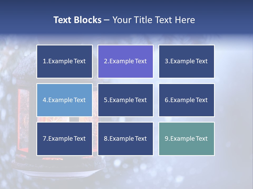 Holiday Cold Bokeh PowerPoint Template