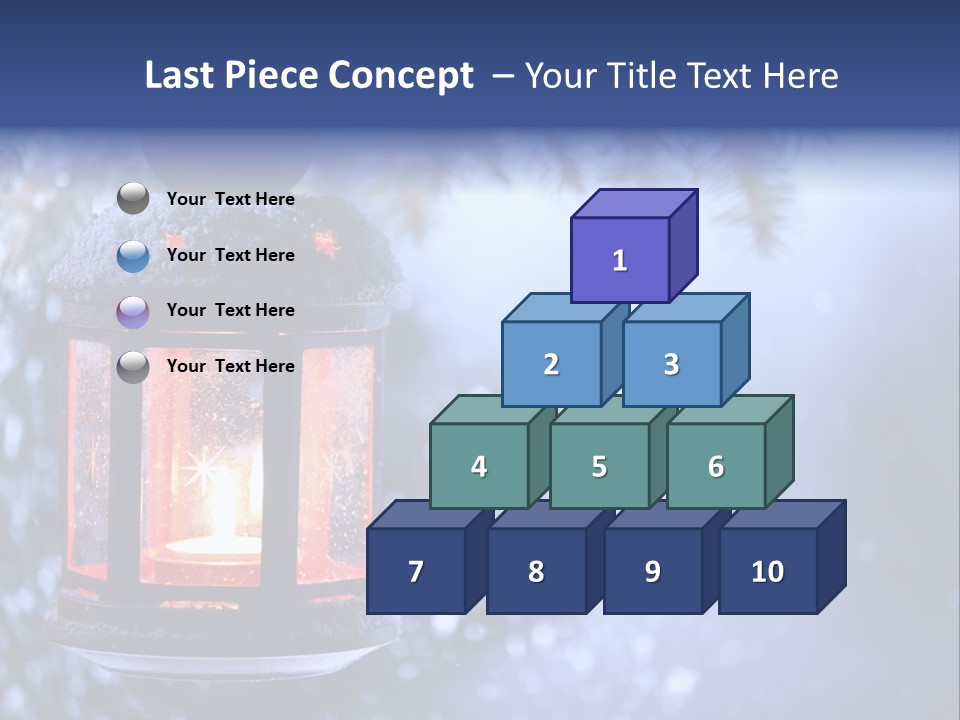 Holiday Cold Bokeh PowerPoint Template